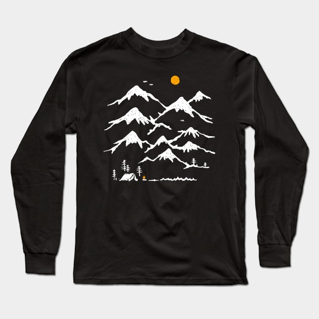 Home (for Dark Color) Long Sleeve T-Shirt by quilimo